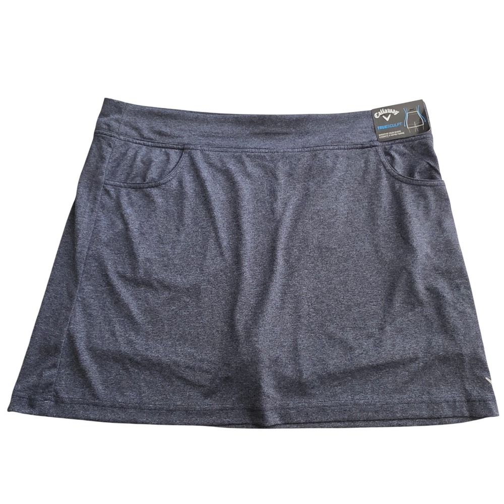 Callaway TrueSculpt Womens Golf Skort‎ XL True Navy Heather CGKBM903DS NWT